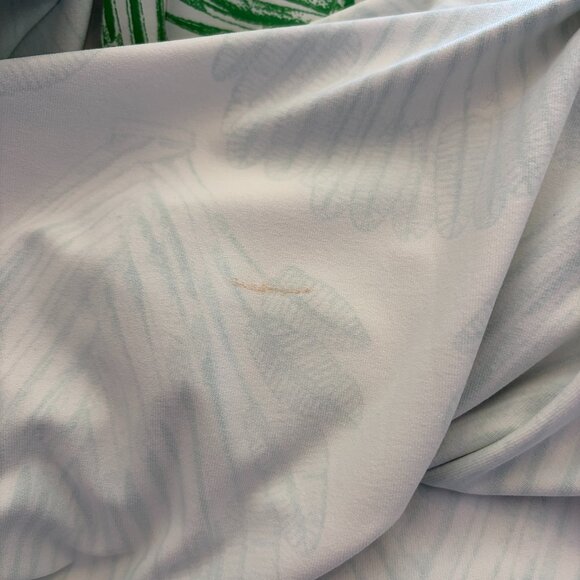 Persifor women's dress medium green white v-neck mini - Picture 6 of 6